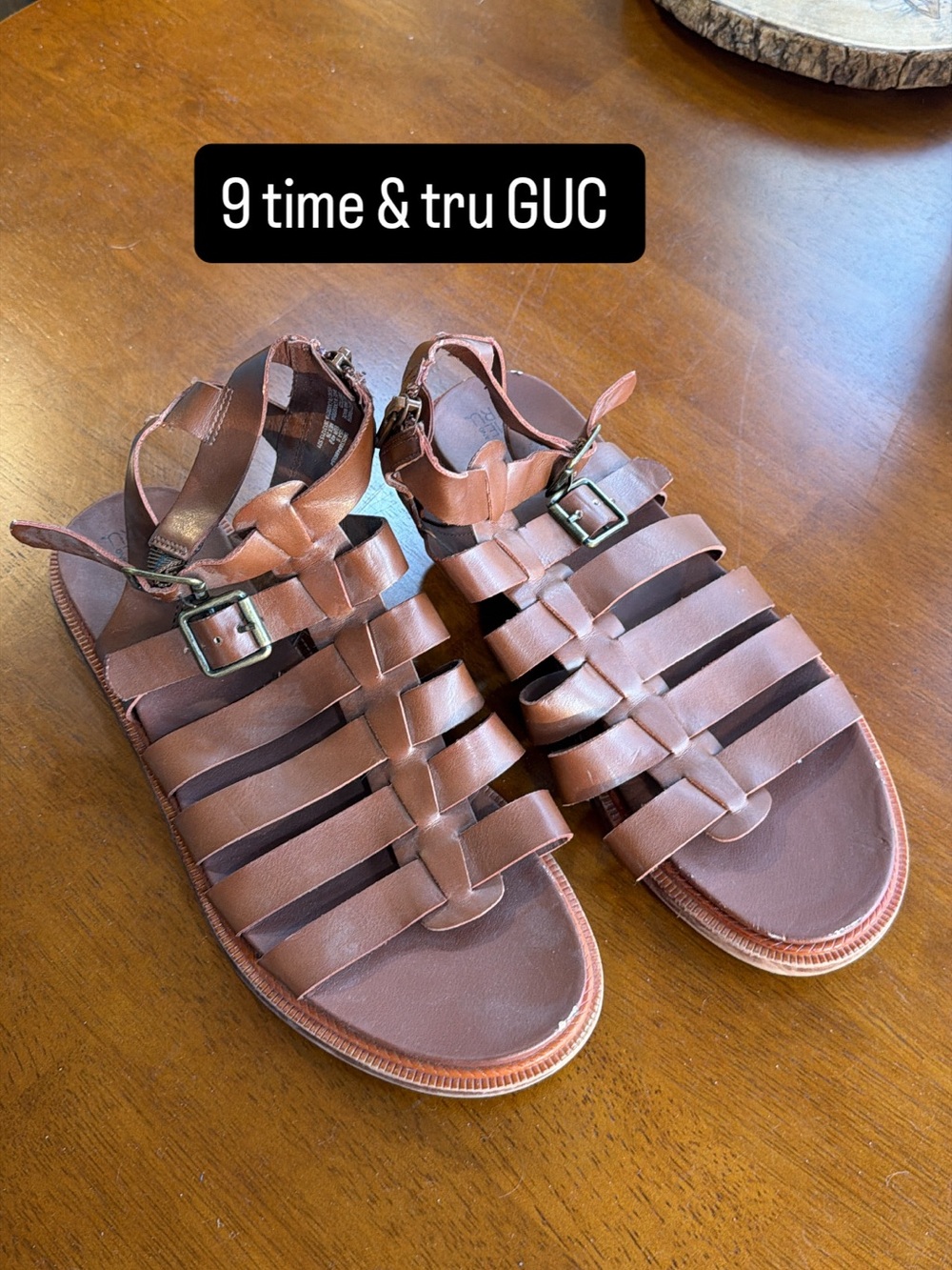 Time & Tru brown sandals